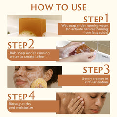 Mine soap applied to bikini area demonstrating gentle targeted cleansing