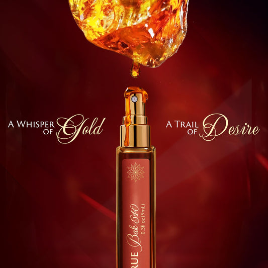 Mine True Bak 540 top notes amber saffron opening for a bright start.