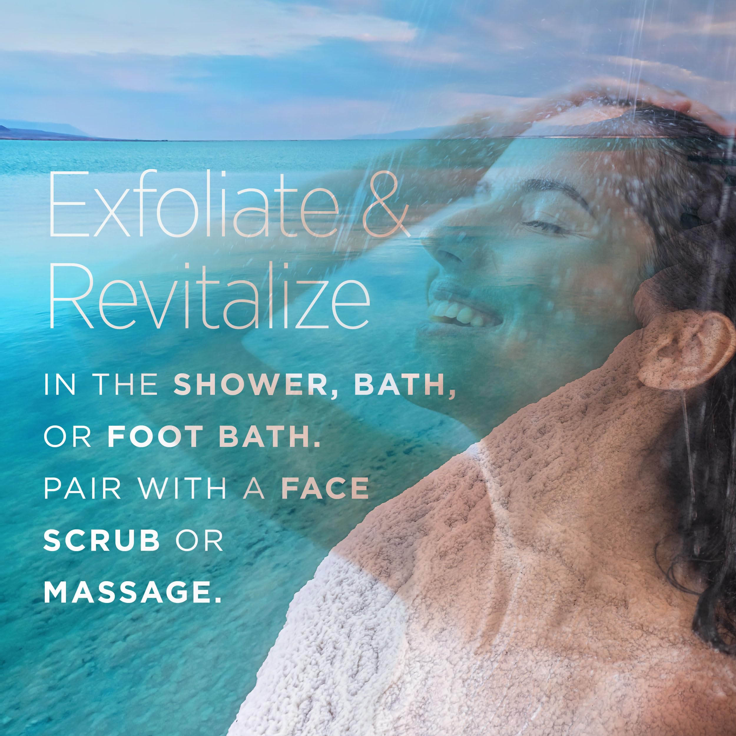 Minera bath dissolving in warm water for relaxation