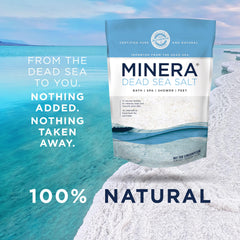 Minera foot soak with mineral salt for soothing tired feet