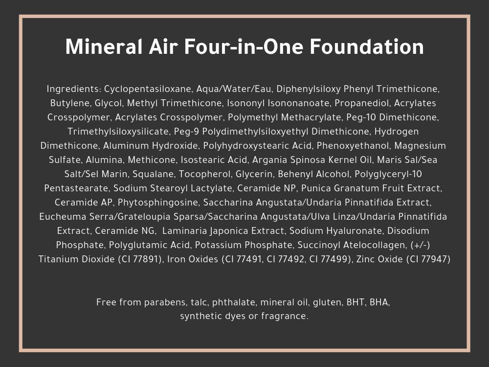 Bottle dispense design of Mineral Air Porcelain foundation