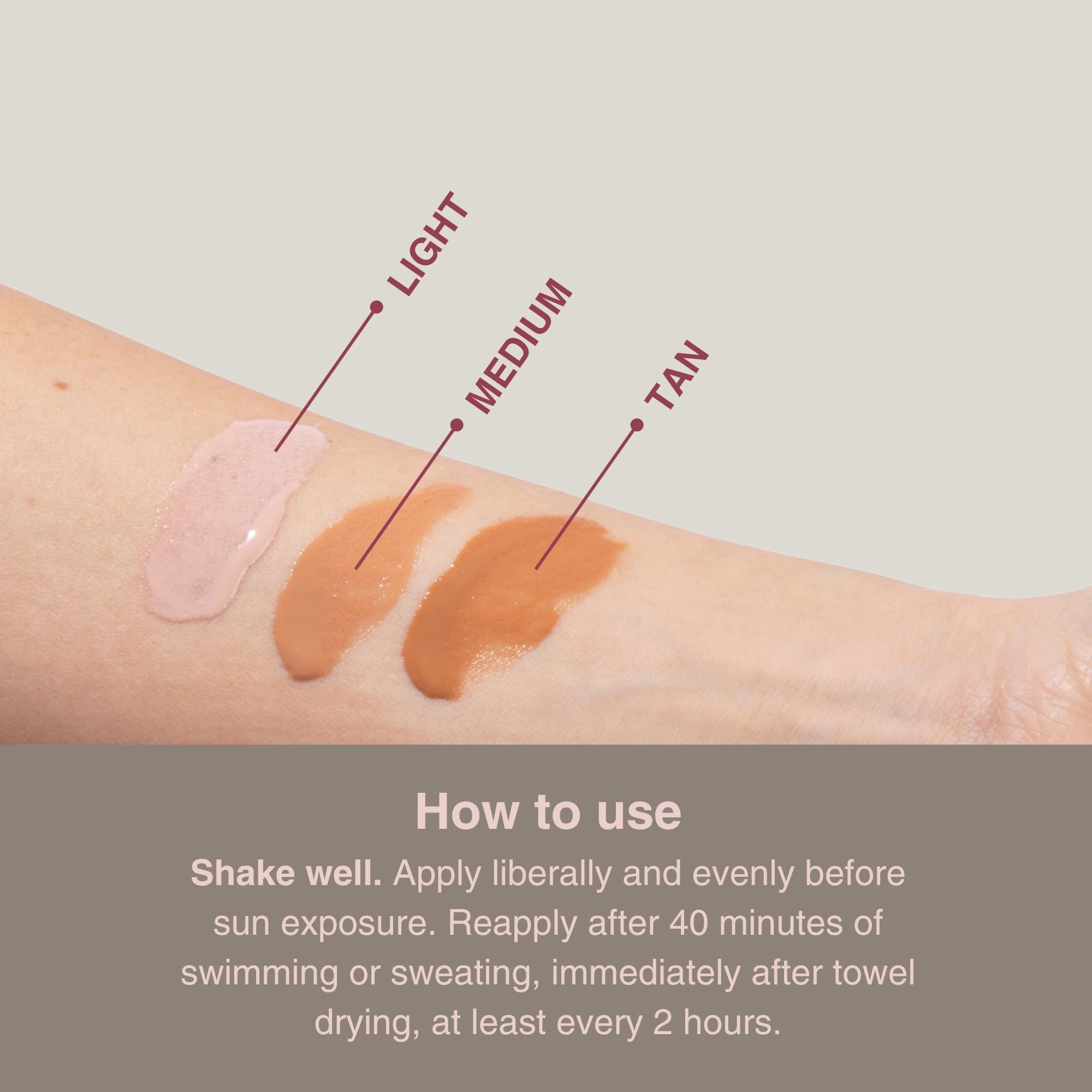 Mineral Fusion bottle close-up shows Niacinamide and vitamin E for nourishment.