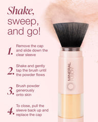 Mineral Fusion clean beauty formula free from parabens, phthalates, gluten.