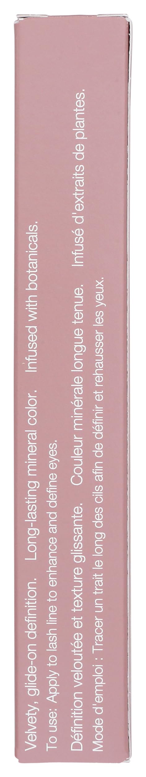 Mineral Fusion coal eye pencil swatches on skin show rich color payoff.