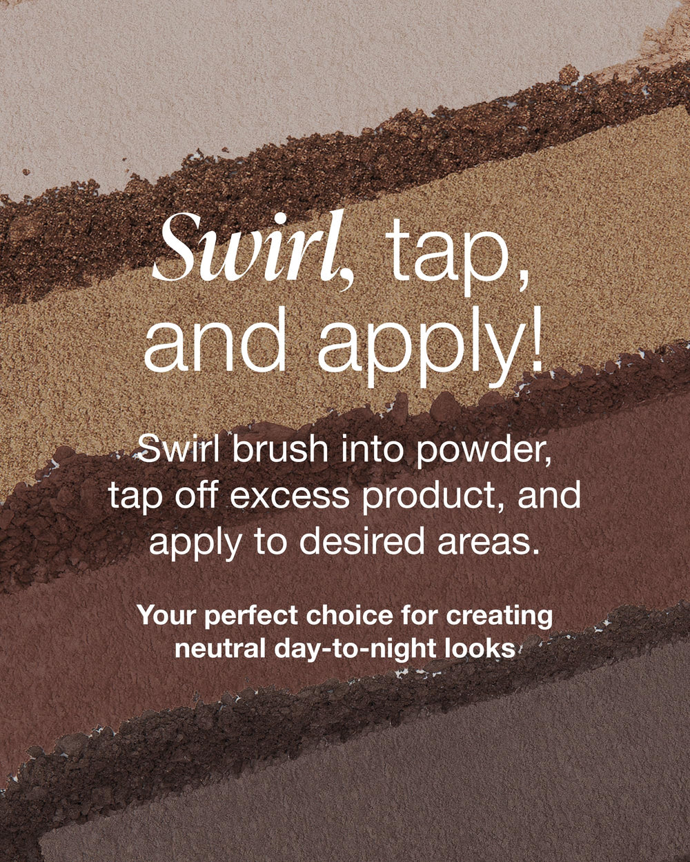 Mineral Fusion Coffee Break brush swirls blend effortlessly for seamless lids.