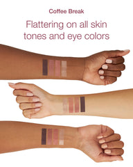 Mineral Fusion Coffee Break nude-to-brown shades glide on for natural contour.
