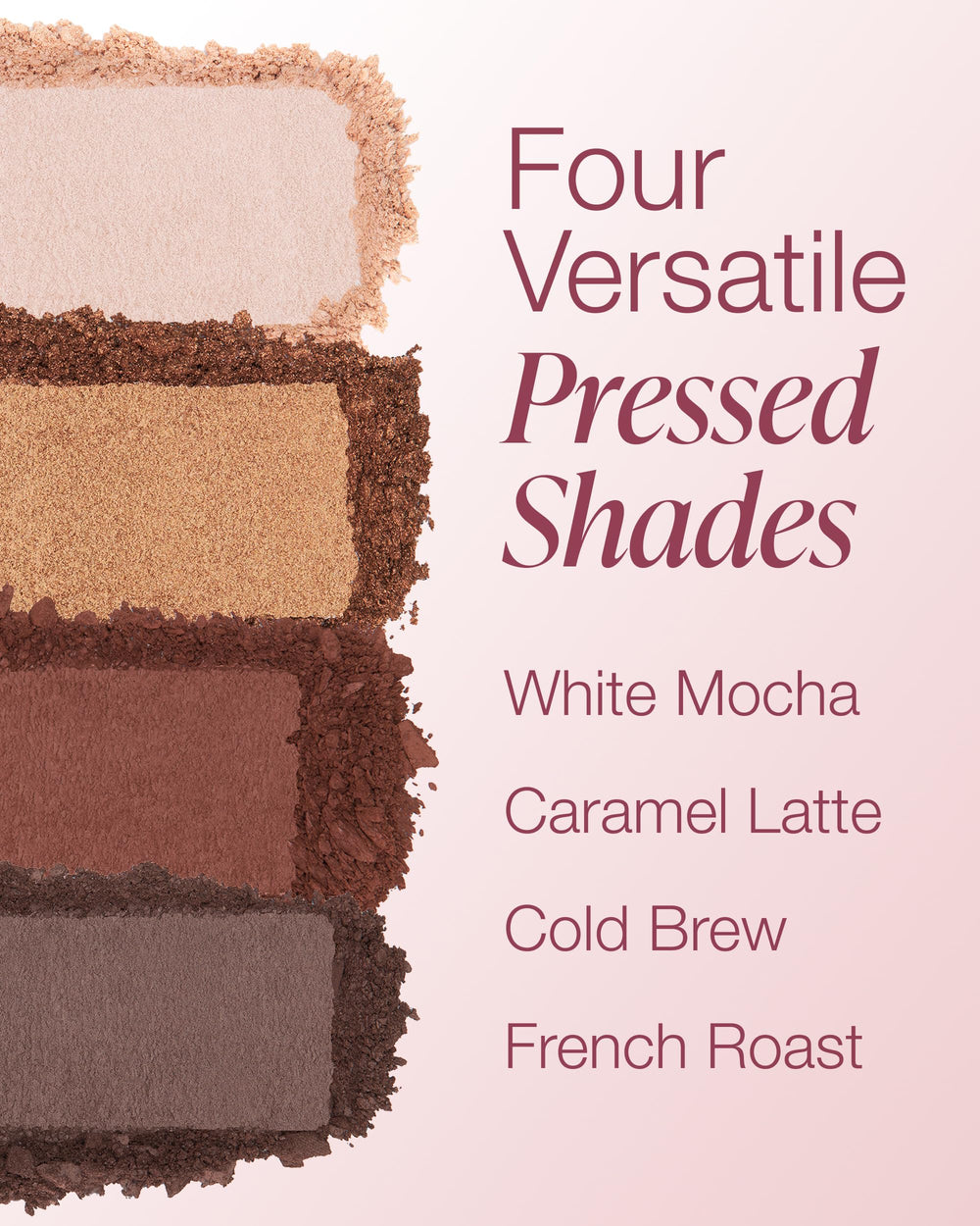 Mineral Fusion Coffee Break shimmer close-up highlights eye sparkle and glow.