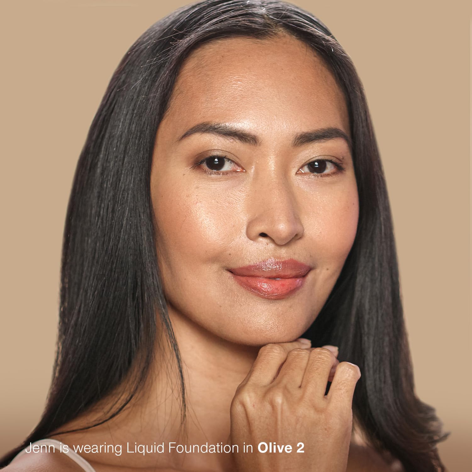 Mineral Fusion Olive 1 swatches showing undertone match