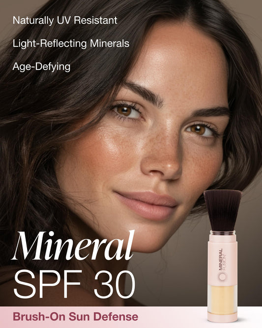 Mineral Fusion invisible mineral sunscreen blending naturally on skin tones.