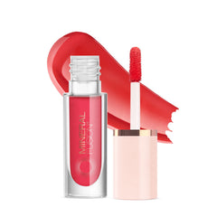 Mineral Fusion Lip Stain Tavel bottle close-up shows hydrating coral tint