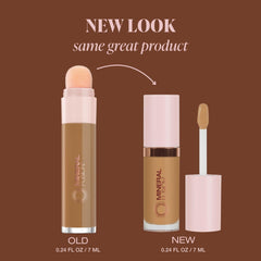 Mineral Fusion concealer applicator demonstrating precise under eye use
