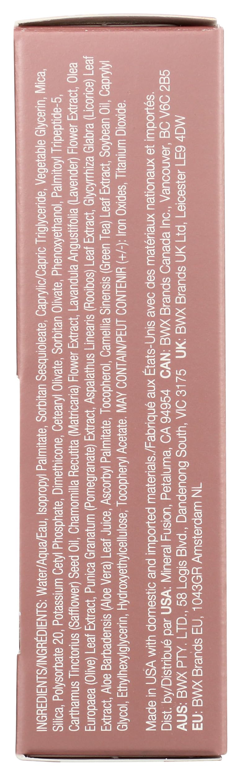 Swatches of Mineral Fusion foundation on skin for shade matching