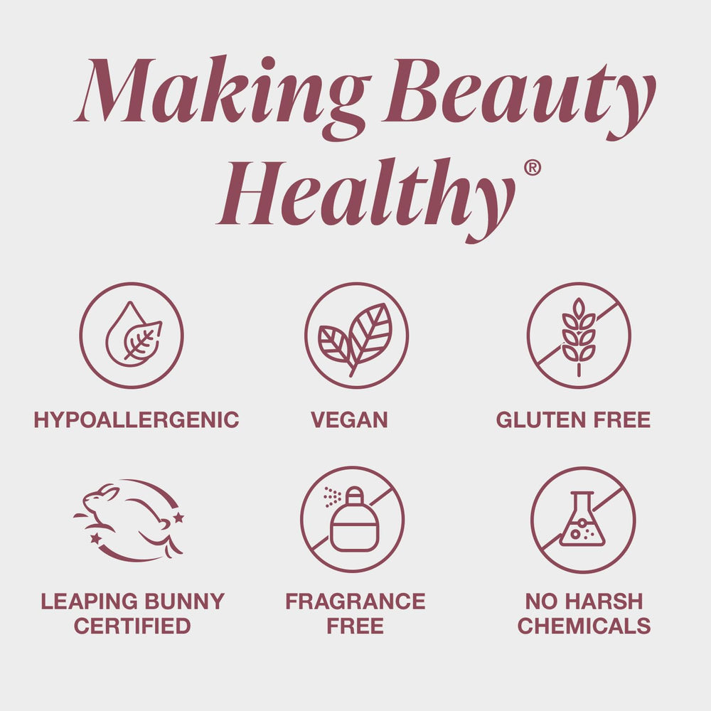 Talc-free Mineral Fusion Warm 5 formula feels lightweight on skin.