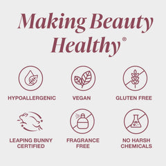 Talc-free Mineral Fusion Warm 5 formula feels lightweight on skin.