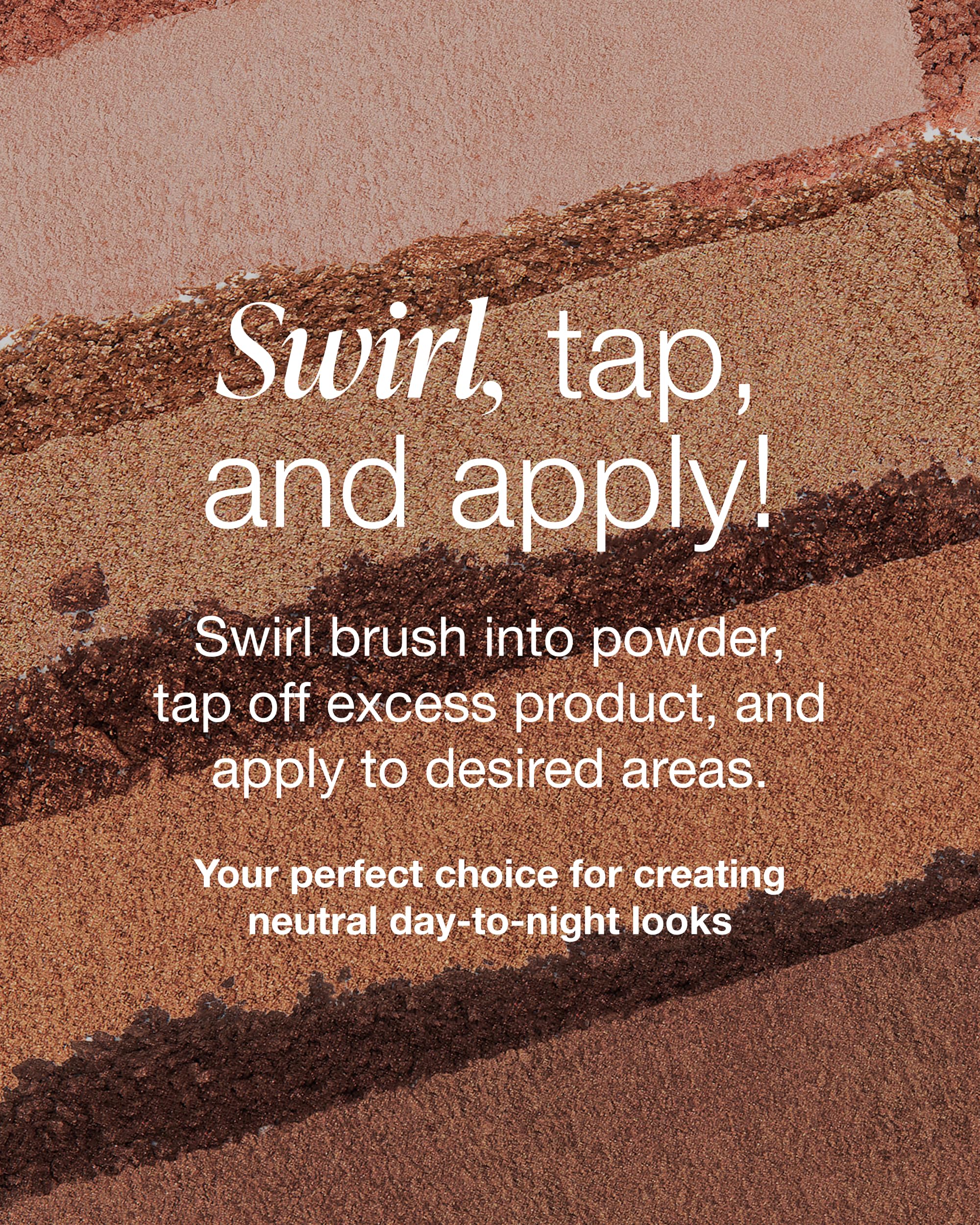 Mineral Fusion Soiree close-up of pans highlighting texture and pigmentation