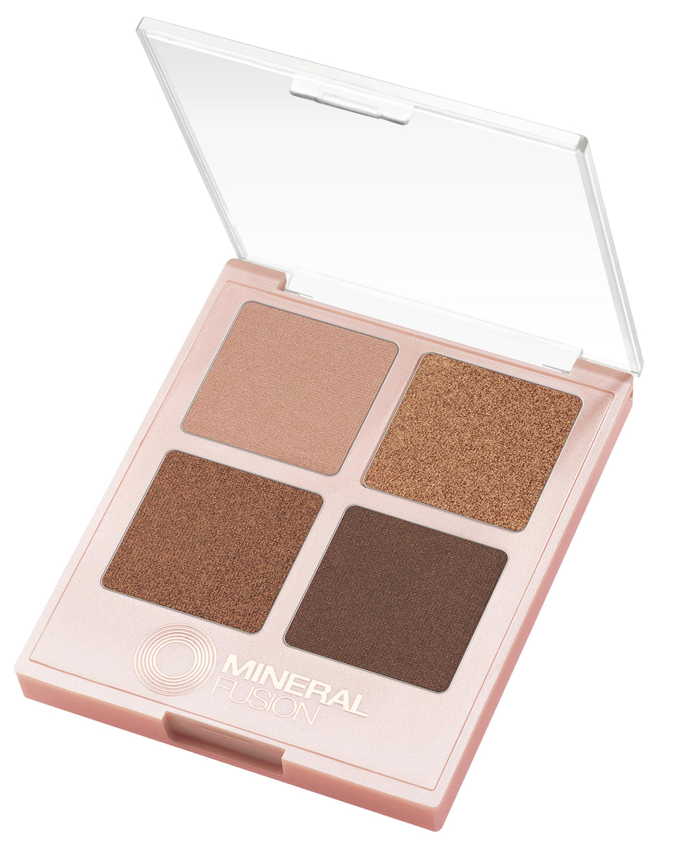 Mineral Fusion Soiree Eyeshadow palette cover showing vegan makeup in a sleek case