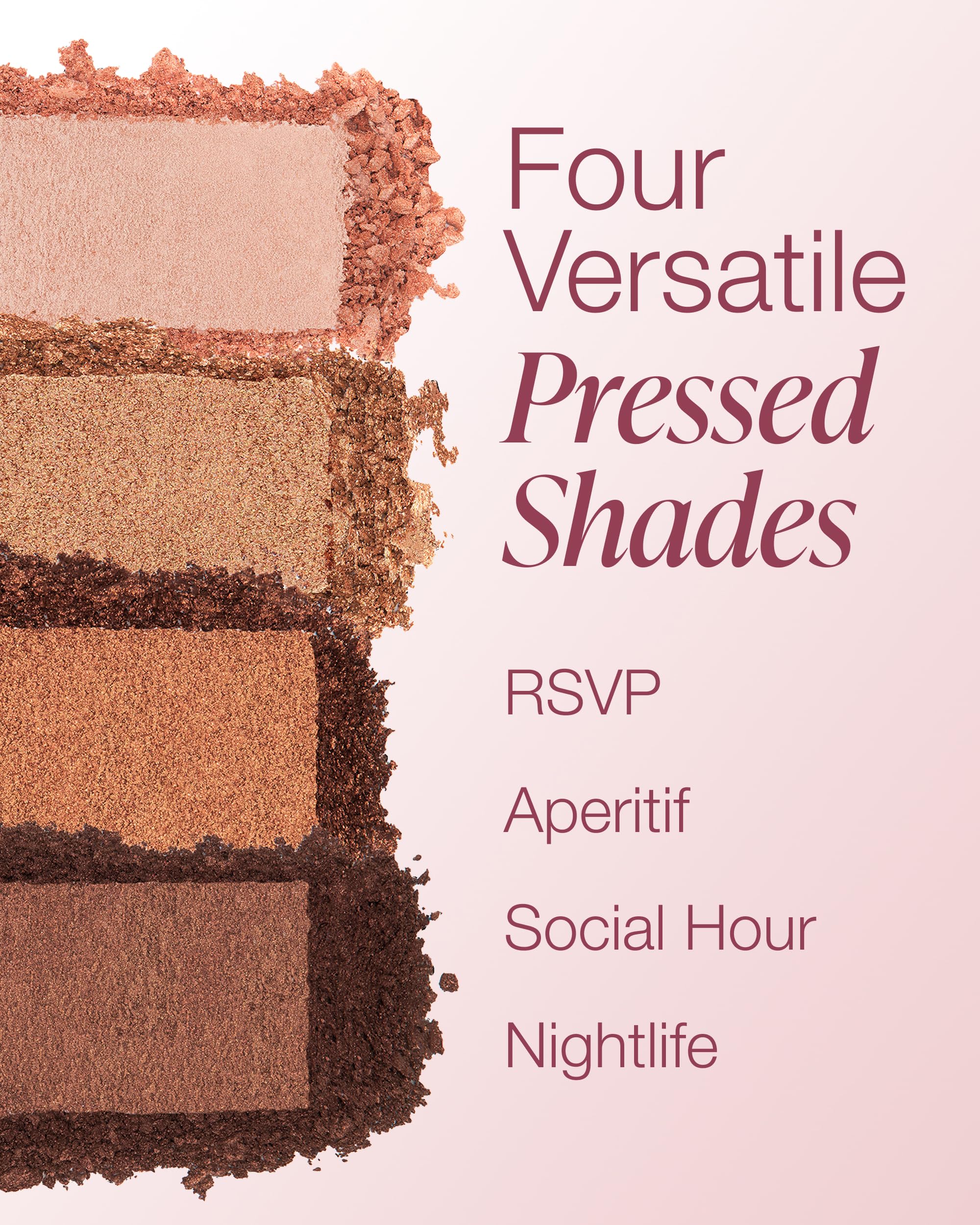 Mineral Fusion Soiree swatches bronze adding luminous depth