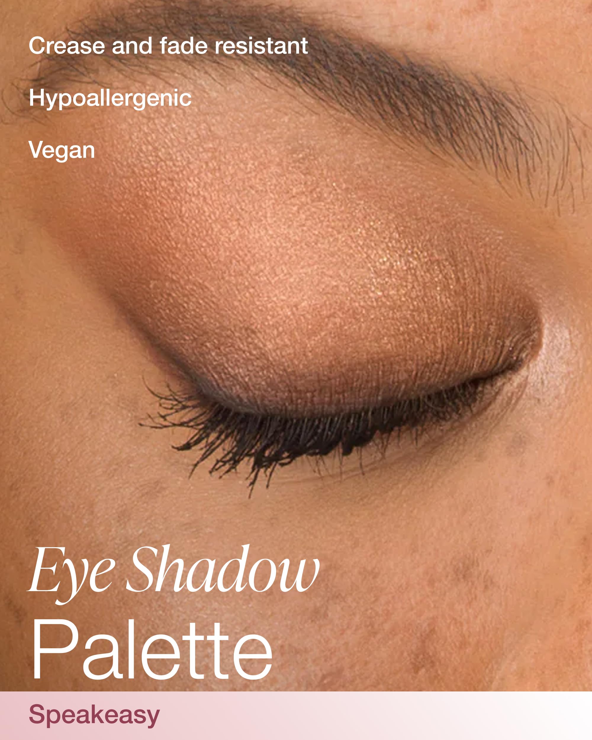 Mineral Fusion Speakeasy cream shade swatch highlighting buildable glow for lids