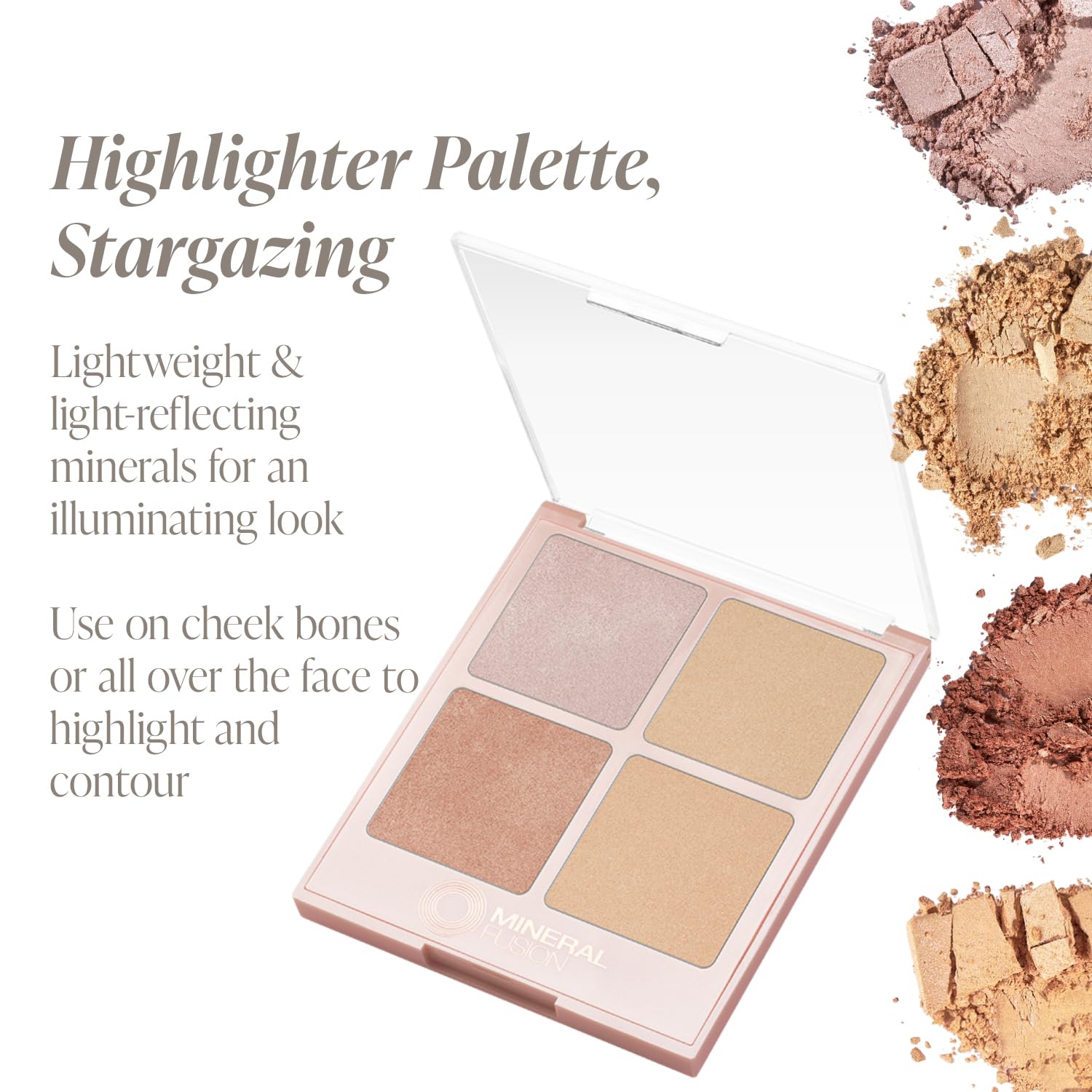 Sheer finish option for natural daytime glow