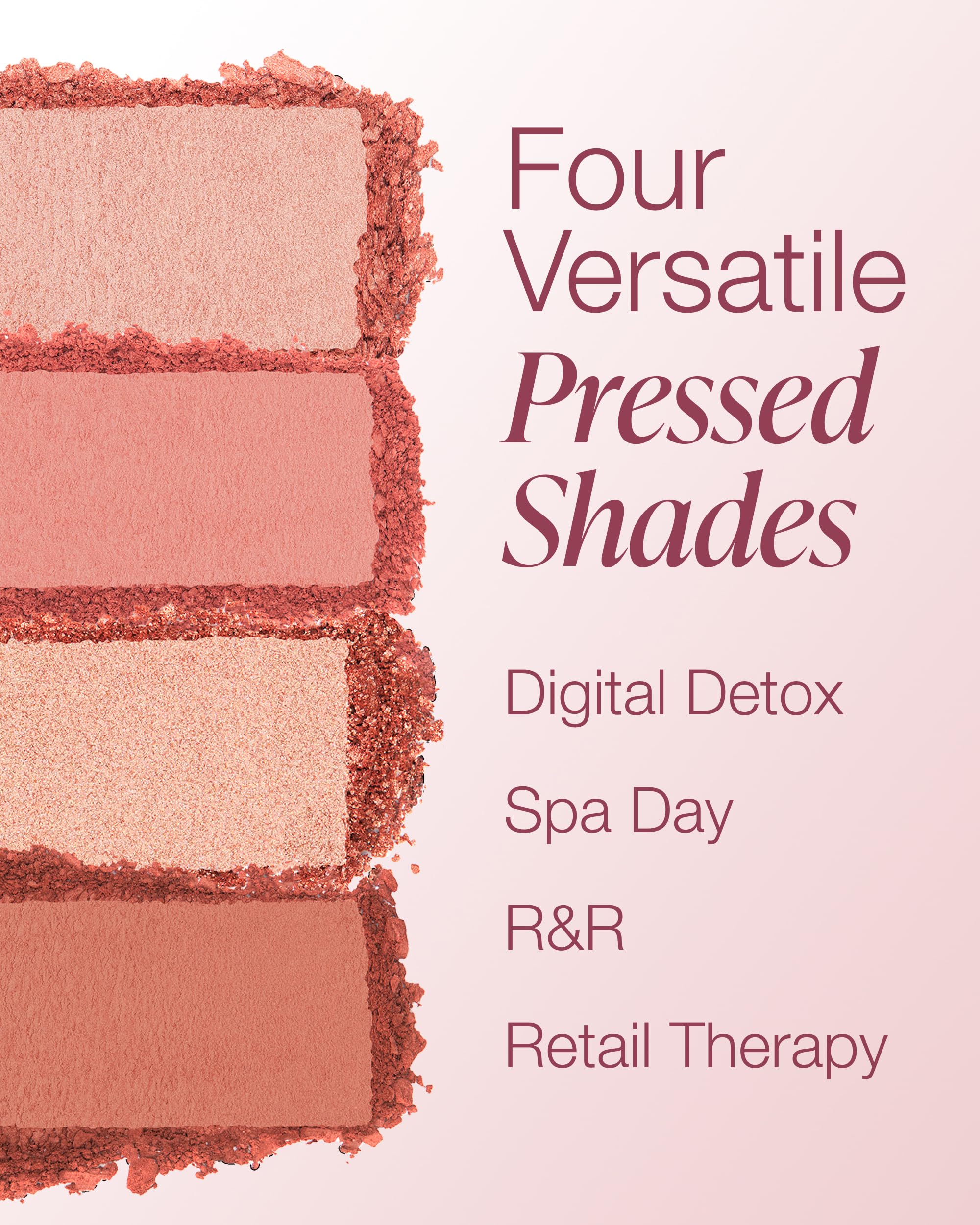 Shimmer shade spotlight from Mineral Fusion palette adding subtle glow