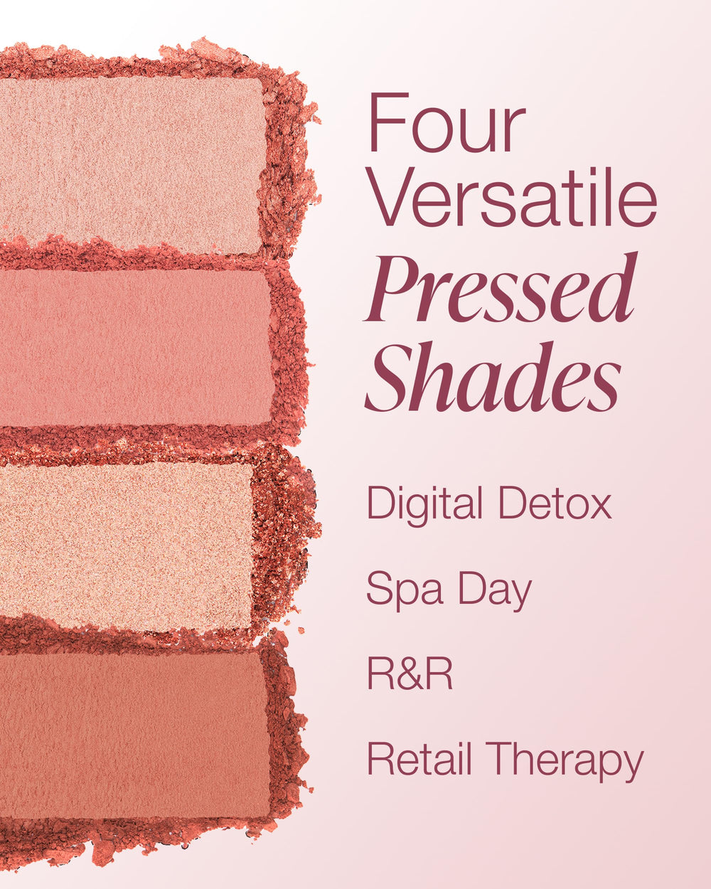 Shimmer shade spotlight from Mineral Fusion palette adding subtle glow