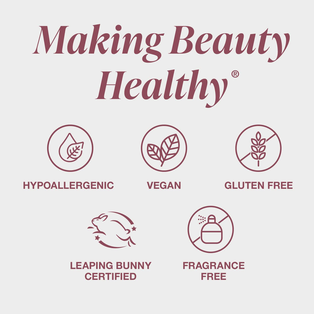 Mineral Fusion Syrah natural ingredients icons emphasize clean, gluten-free formula.