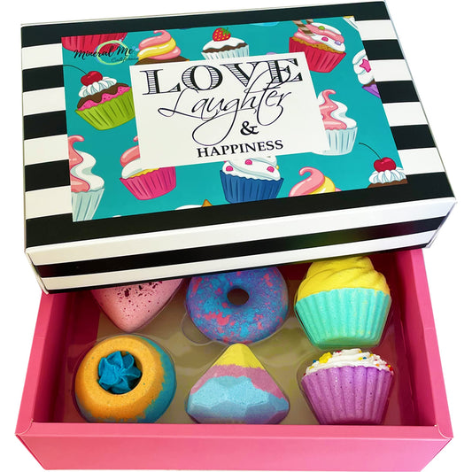 Mineral Me California bath bombs cupcake shape for kids bath time joy