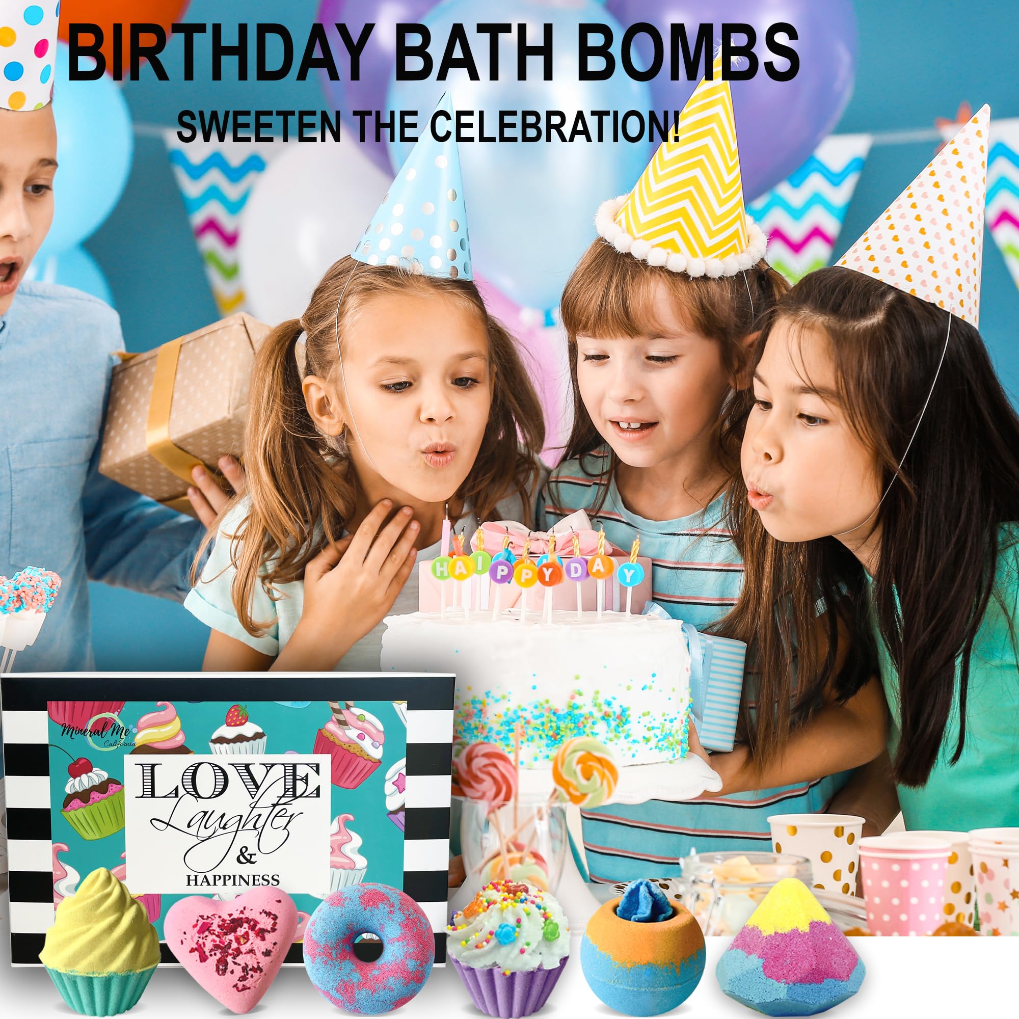 Mineral Me California bath bombs with shea butter for moisturized skin after bath