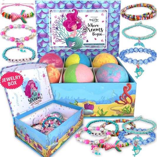 Mineral Me California bath bombs with jewelry box for kids, adds a playful surprise to bath time.
