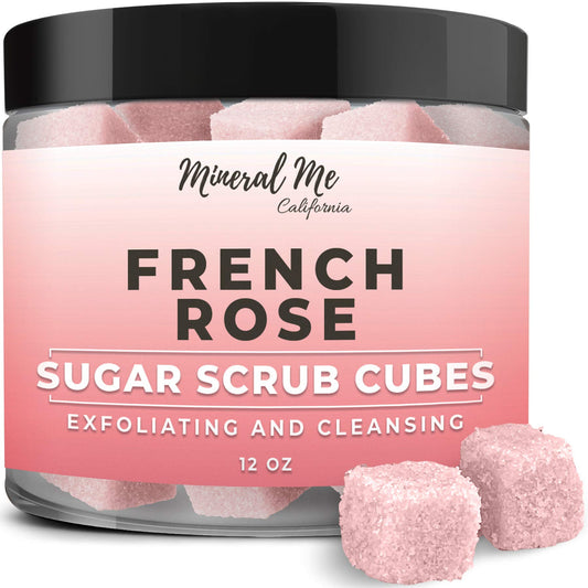 Mineral Me California French Rose sugar cubes for radiant exfoliation