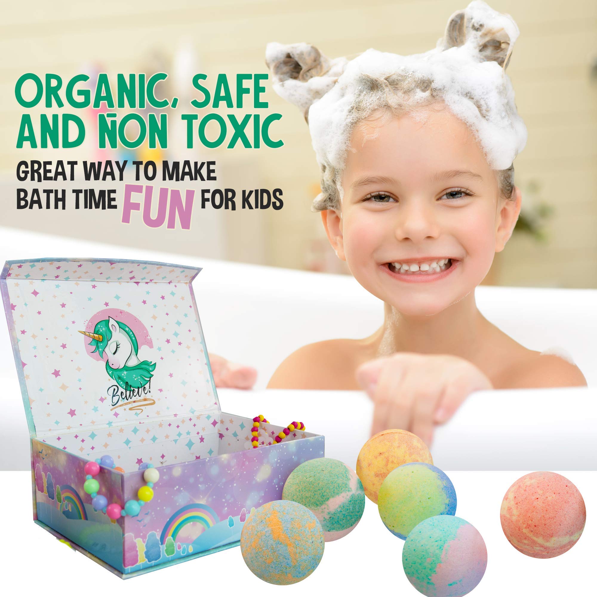 Kid-friendly scents like blueberry and strawberry invite daily bath time