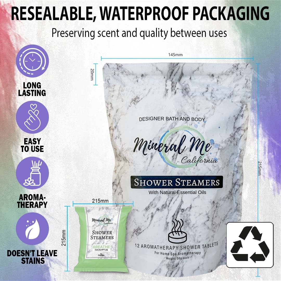 Mineral Me California gift box, elegant packaging for self-care gifts.
