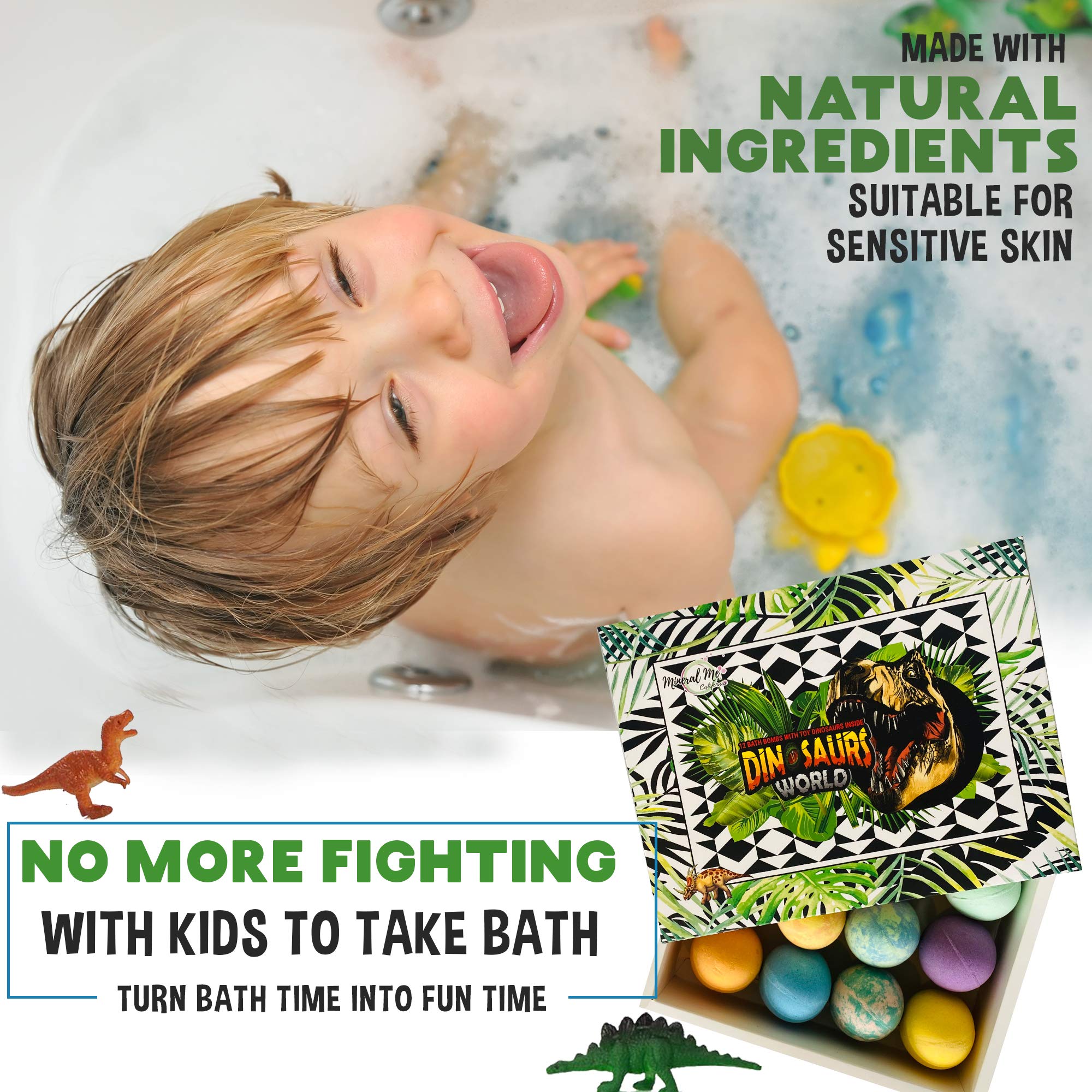 Mineral Me California strawberry-scented bath bomb for kids