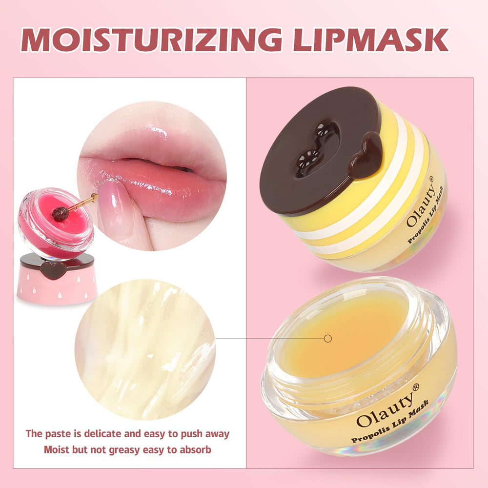Minfei Bee Lip Balm Apple Lime flavor with refreshing moisture.