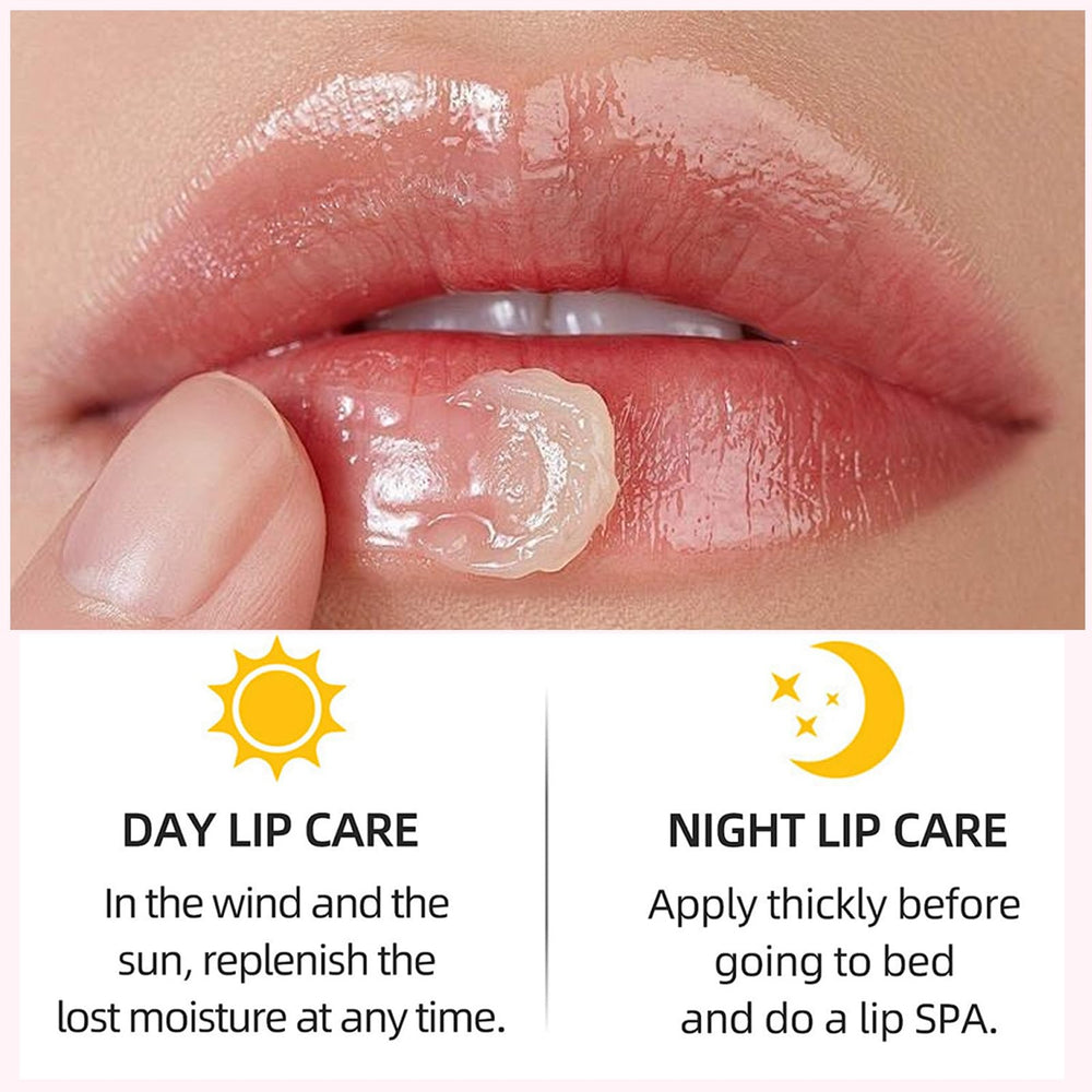 Minfei Bee Lip Balm Cherry flavor nourishing dry lips.