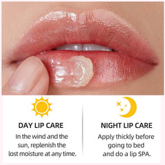 Minfei Bee Lip Balm Cherry flavor nourishing dry lips.