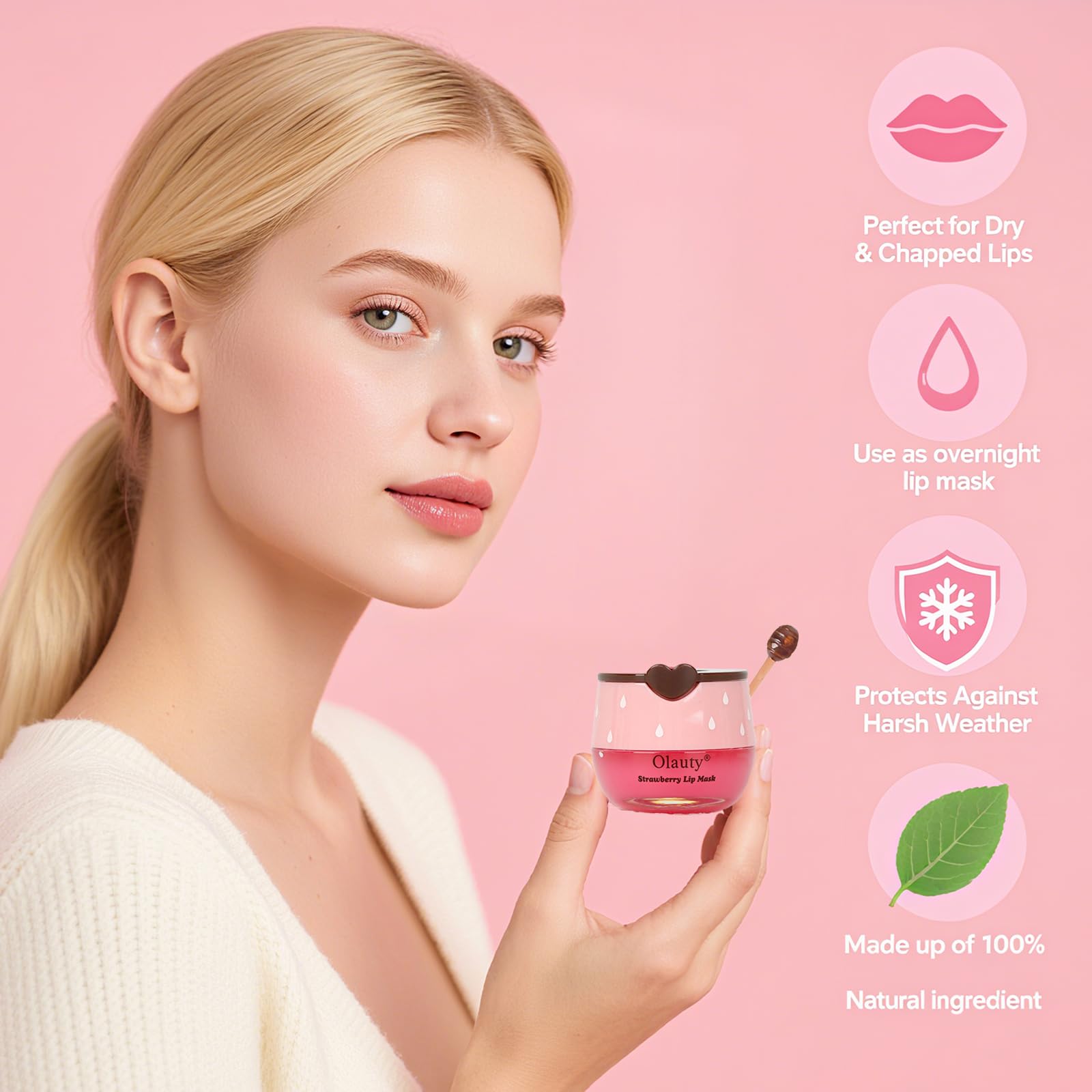 Minfei Bee Lip Balm Mint flavor offering cooling moisture.