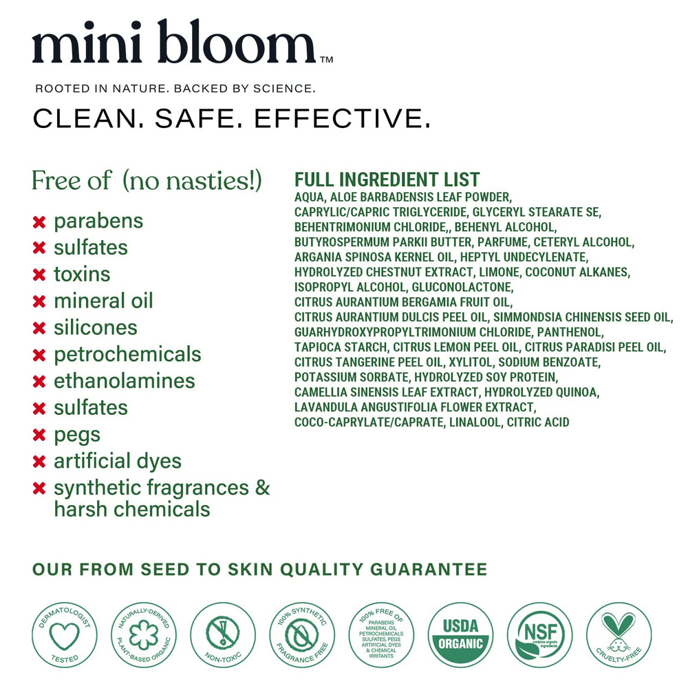 Mini Bloom Knots Be Gone eco-packaging highlights safe, gentle care