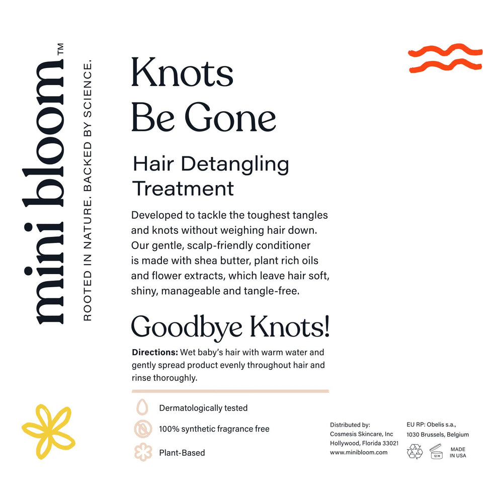Mini Bloom Knots Be Gone with flower extracts and natural ingredients
