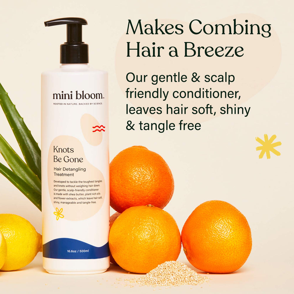 Mini Bloom Knots Be Gone after-use soft, shiny hair