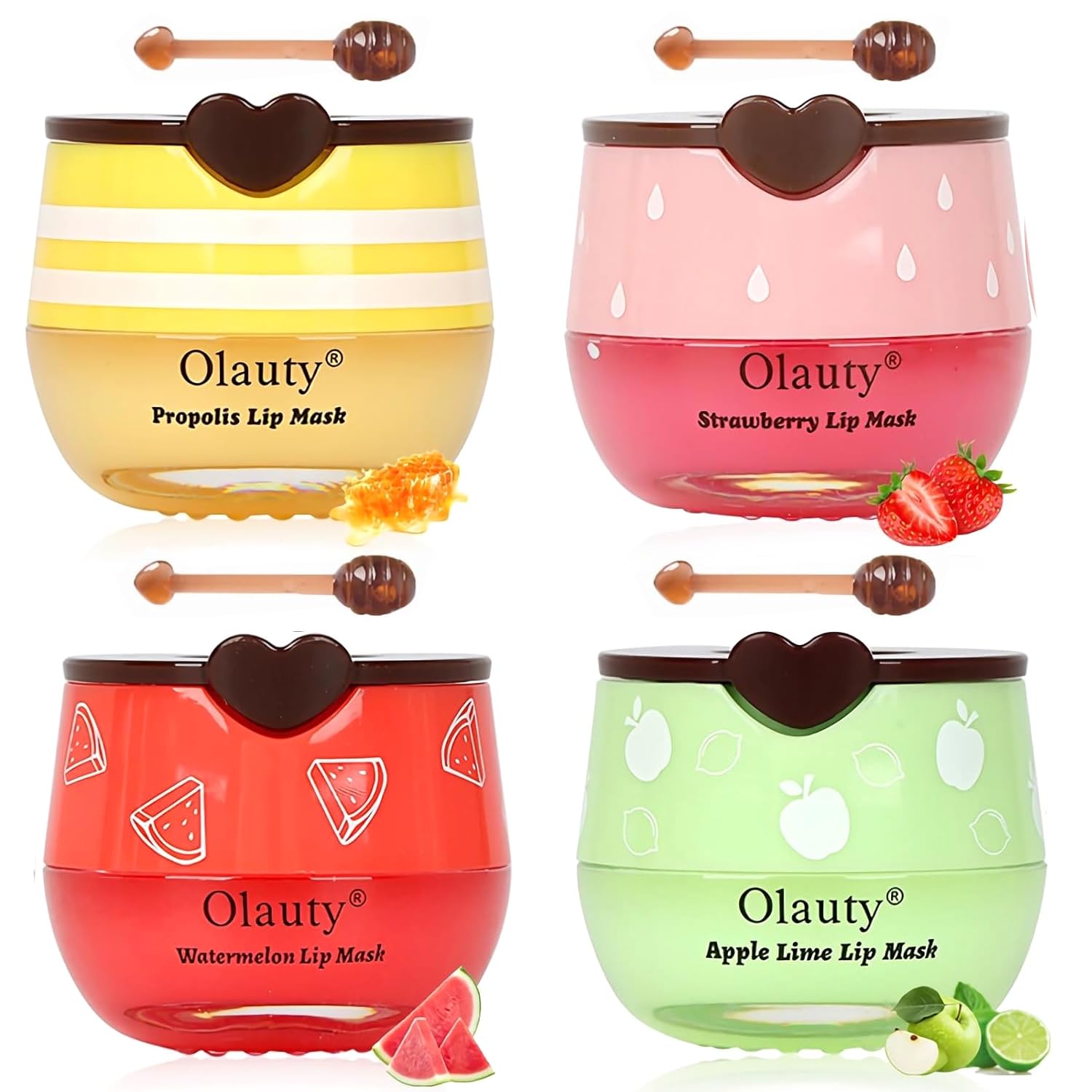 Miniling Bee Lip Balm Honey Pot close-up shows nourishing moisture for dry lips.