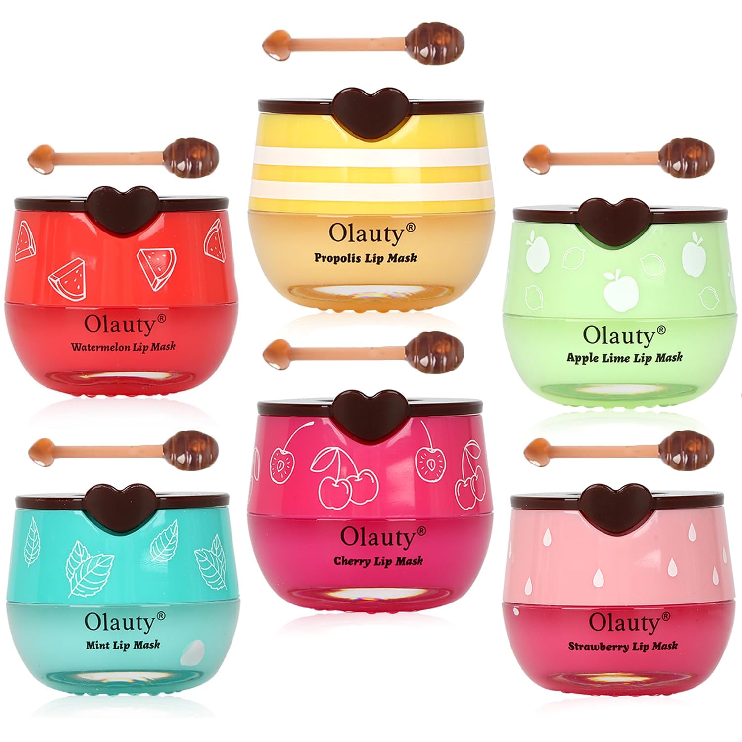 Miniling bee lip balm honey pot image showing overnight hydration for lips.
