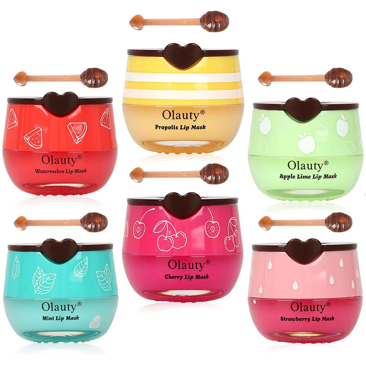 Miniling bee lip balm honey pot image showing overnight hydration for lips.