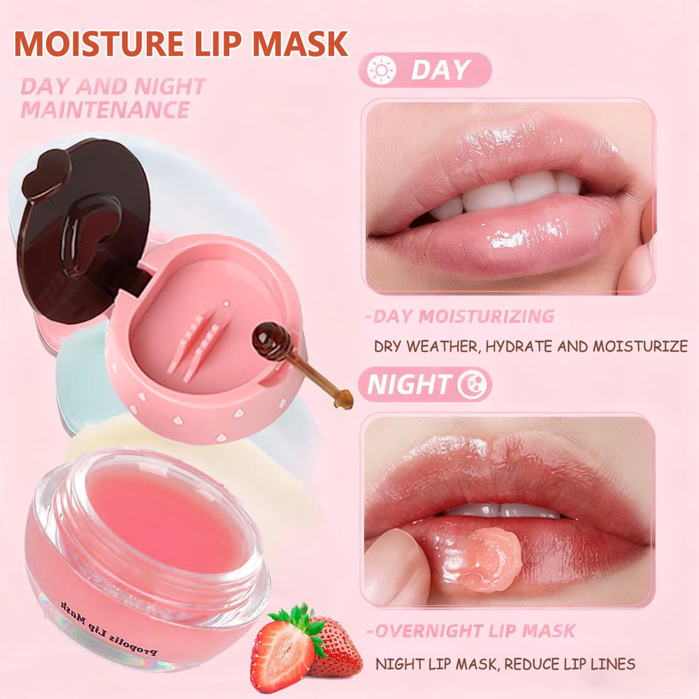 Miniling natural ingredients with strawberry and tocopherols for lips.