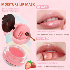 Miniling natural ingredients with strawberry and tocopherols for lips.
