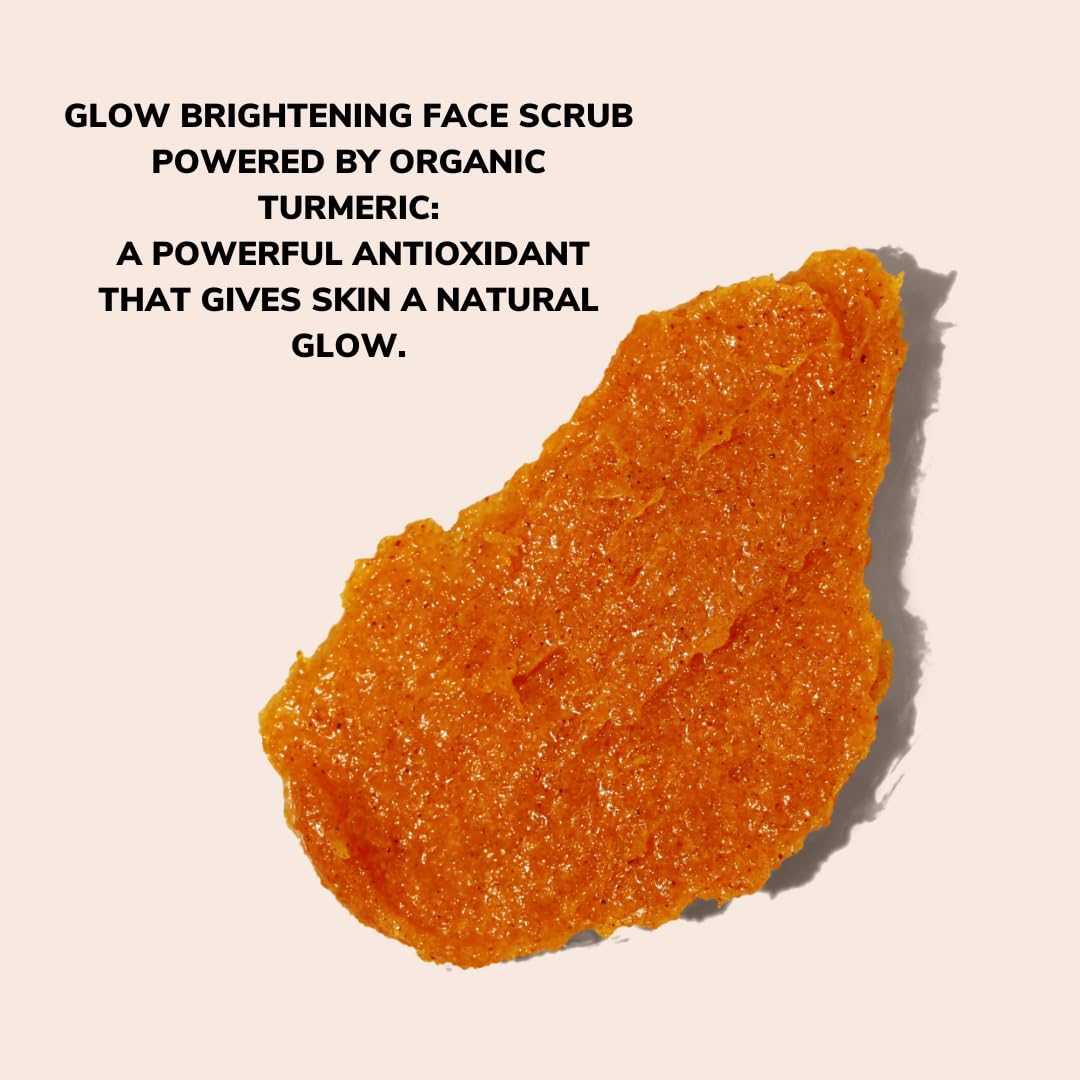 Minimo Glow Cinnamon Chamomile blend label close-up hints calming aroma and exfoliation