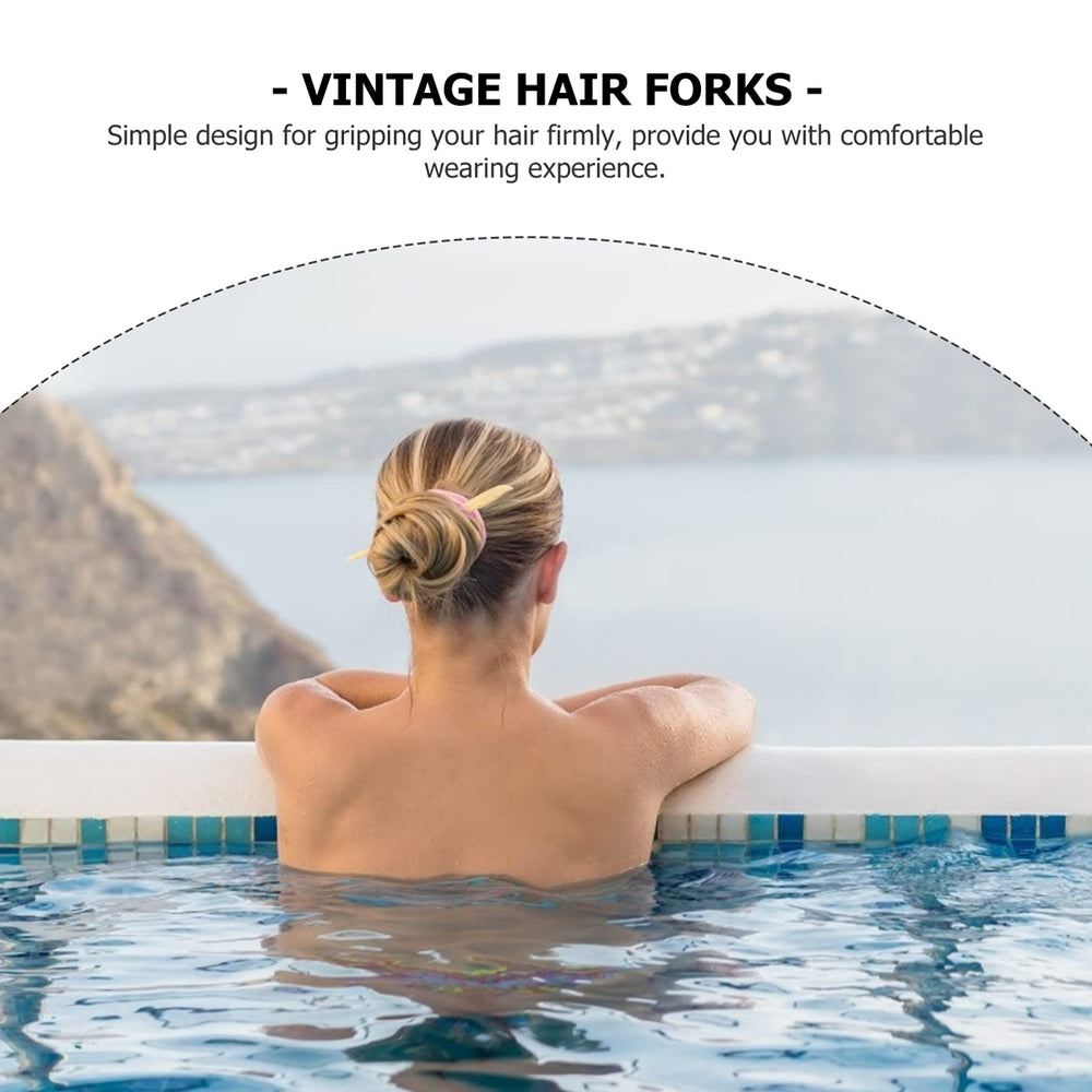 Minkissy sheep horn hair sticks quick-secure buns for events.