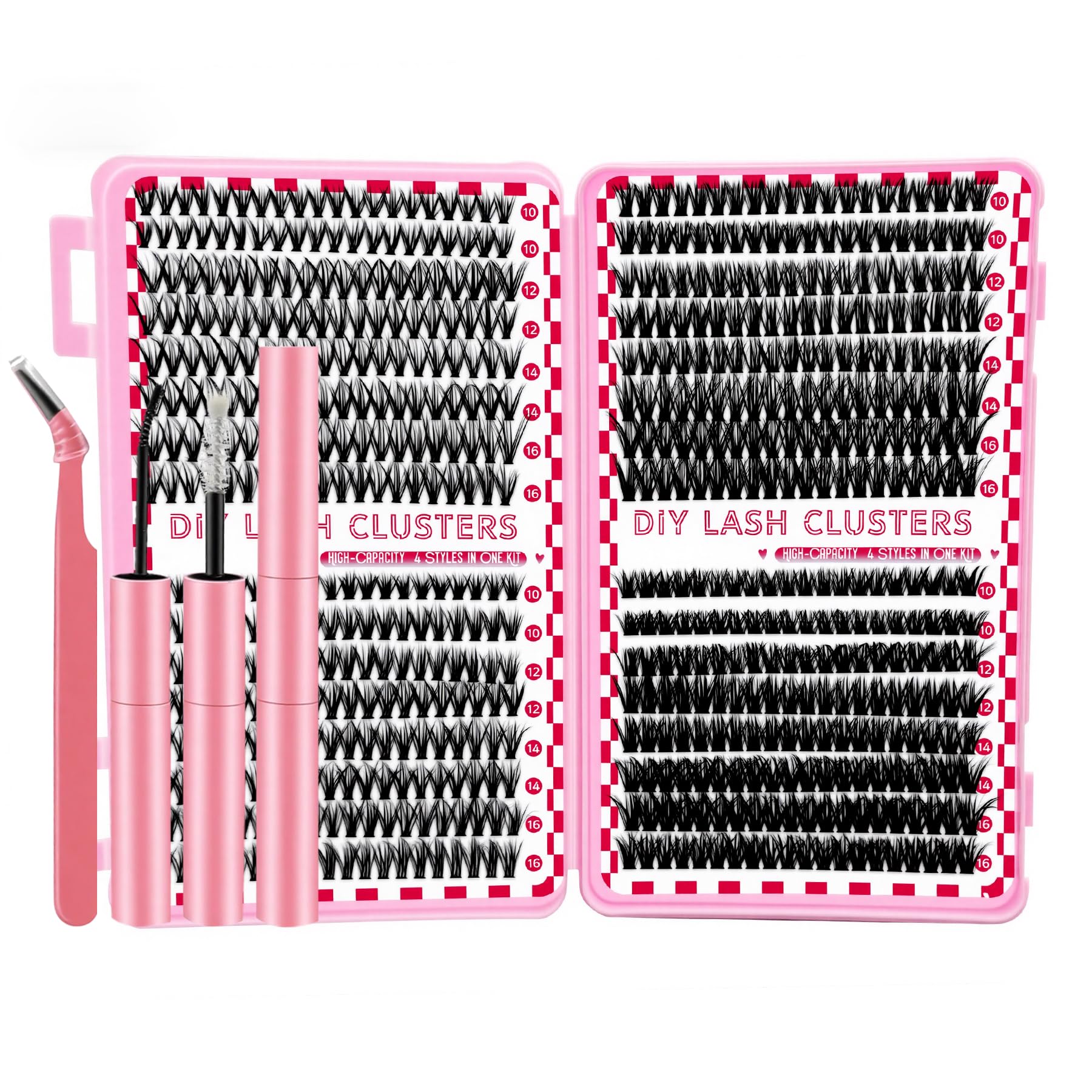 MINNNANOTOKU lash extension kit 640pcs for at-home lash upgrades and natural-looking volume.