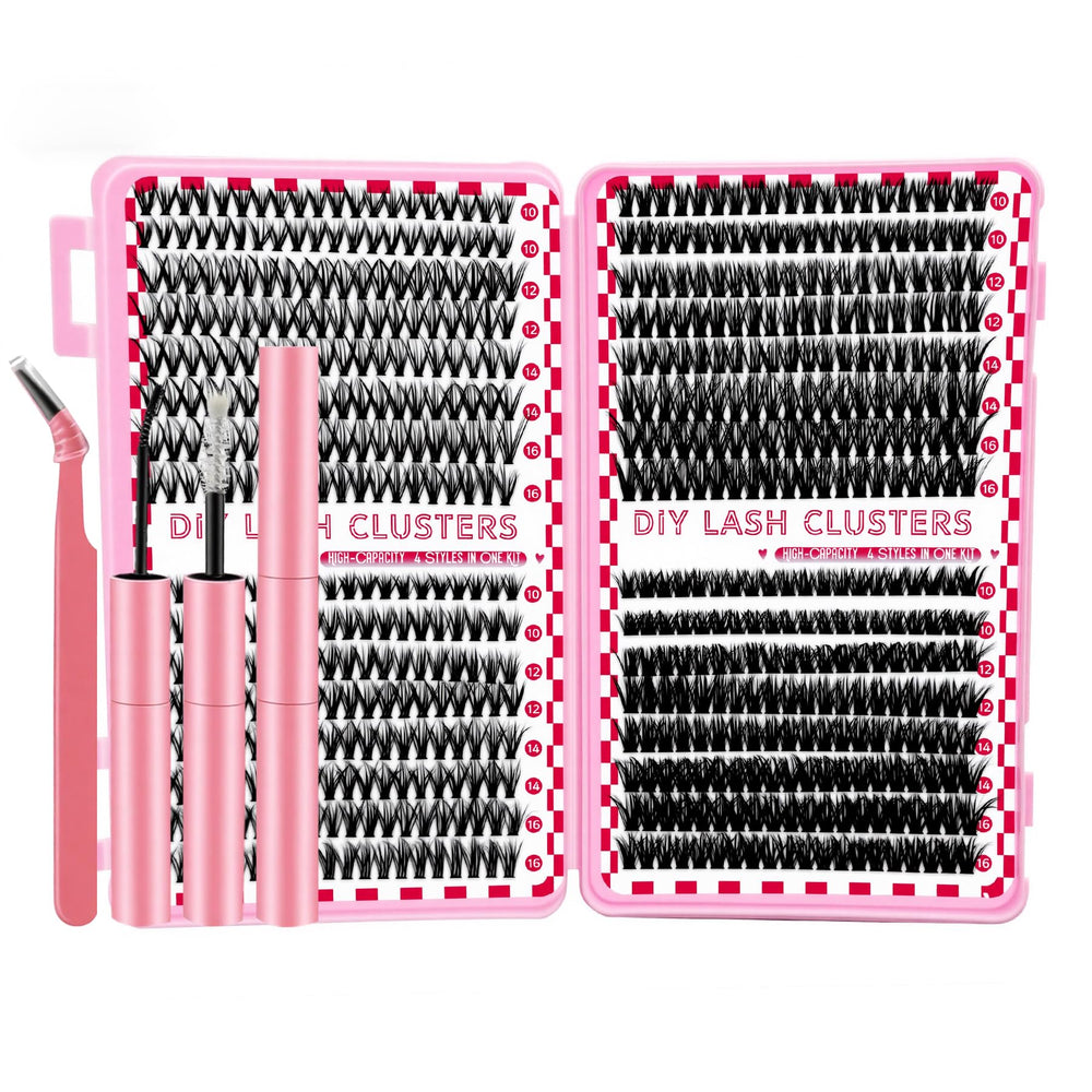MINNNANOTOKU lash extension kit 640pcs for at-home lash upgrades and natural-looking volume.