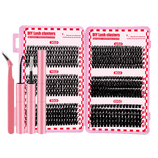 MINNNANOTOKU lash extension kit pieces for at-home use and setup